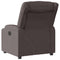 Fauteuil verstelbaar stof donkerbruin