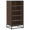 Schoenenrek 48x38x97,5 cm bewerkt hout bruin eikenkleurig