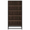 Schoenenrek 48x38x97,5 cm bewerkt hout bruin eikenkleurig