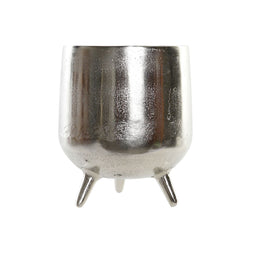 Middenstuk Home ESPRIT Zilverkleurig Aluminium Modern 21 x 21 x 25 cm