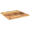 Tafelblad vierkant 70x70x3,8 cm massief ruw mangohout