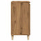 Dressoir 60x35x70 cm bewerkt hout artisanaal eikenkleur