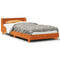 Bedframe zonder matras massief grenenhout wasbruin 75x190 cm