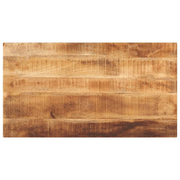 Tafelblad rechthoekig 100x60x3,8 cm massief ruw mangohout