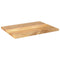 Tafelblad rechthoekig 90x60x2,5 cm massief mangohout
