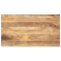 Tafelblad rechthoekig 100x70x2,5 cm massief mangohout