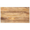 Tafelblad rechthoekig 100x70x2,5 cm massief mangohout
