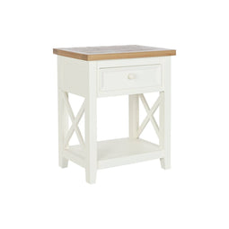 Nachtkastje DKD Home Decor Beige Natuurlijk Paulownia hout 49,5 x 35 x 61 cm