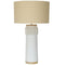 Bureaulamp Home ESPRIT Linnen Keramisch 46 x 46 x 77 cm
