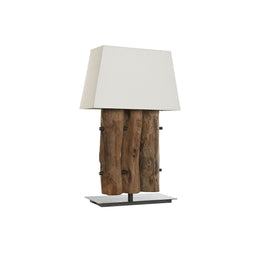Bureaulamp Home ESPRIT Ijzer Teakhout 40 X 20 X 80 cm