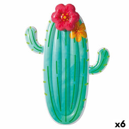 Opblaasbaar matras Intex Cactus 140 x 185 x 28 cm (6 Stuks)
