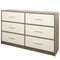 Ladenkast Max Home Wit Grijs Modern 114 x 70 x 30 cm