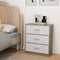 Nachtkastje Max Home Wit Grijs 58 x 70 x 30 cm
