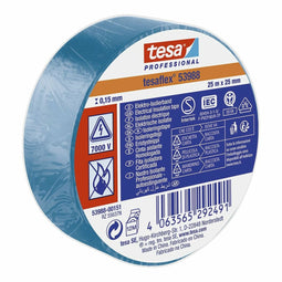 Isolatietape TESA Blauw PVC 25 mm x 25 m