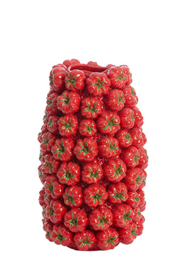 Light&living Vaas deco 31,5x30,5x52 cm TAMINA keramiek rood
