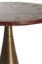 Light&living Bijzettafel Ø45x48 cm BAHIA rood agaat+antiek brons