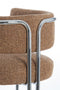 Light&living Eetkamerstoel 56x52x72 cm ADANTE karamel+chroom