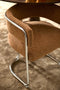 Light&living Eetkamerstoel 56x52x72 cm ADANTE donker bruin+chroom