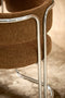 Light&living Eetkamerstoel 56x52x72 cm ADANTE donker bruin+chroom