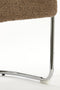 Light&living Eetkamerstoel 56x52x72 cm ADANTE donker bruin+chroom