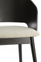 Light&living Eetkamerstoel 56x49x79 cm NIEBLA hout zwart+beige