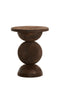 Light&living Bijzettafel Ø40x50 cm MIRTO hout mat donker bruin