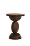Light&living Bijzettafel Ø40x50 cm MIRTO hout mat donker bruin