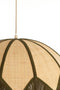 Light&living Hanglamp Ø55x36,5 cm SULINA raffia naturel+groen