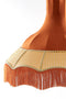 Light&living Hanglamp Ø50x44,5 cm MIZIA velvet oranje+webbing naturel