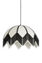 Light&living Hanglamp Ø55x36,5 cm SULINA linnen wit+zwart