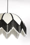 Light&living Hanglamp Ø55x36,5 cm SULINA linnen wit+zwart