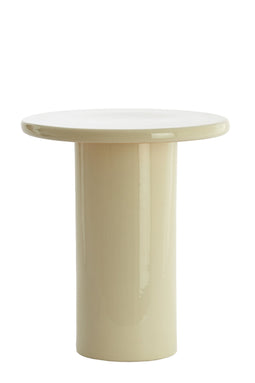 Light&living Bijzettafel Ø40,5x45,5 cm TUDO keramiek crème