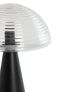 Light&living Tafellamp Ø30x43 cm MUEDA glas helder+mat zwart