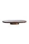 Light&living Schaal op voet 50x24x6 cm BELO rood agaat+antiek brons