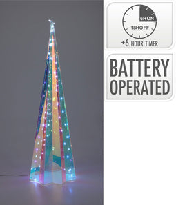 Nampook - Kegel regenboog led 60 cm kerstversiering