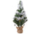 Everlands - Mini kerstboom tafelboom mini D-H-Z boom h60 cm-20L groen/zilver