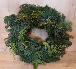 Warentuin Natuurlijk - Kerstkrans Coniferen diverse kerstgroen circa dia. 30 cm