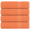 Douchehanddoeken 4 st 70x140 cm 360 g/m 100% katoen oranje