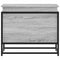 Opbergbox met deksel 60x40x51,5 cm bewerkt hout grijs sonoma