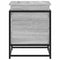 Opbergbox met deksel 60x40x51,5 cm bewerkt hout grijs sonoma