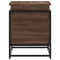 Opbergbox met deksel 60x40x51,5 cm bewerkt hout bruin eiken