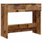 Wandtafel 90x36x75 cm bewerkt hout oud houtkleurig