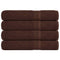 Handdoeken 4 st 100x200 cm 360 g/m 100% katoen bruin