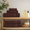 Handdoeken 4 st 100x200 cm 360 g/m 100% katoen bruin