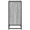 Dressoir 68x35x76 cm bewerkt hout en metaal grijs sonoma