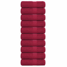 Gastendoekjes 10 st 30x50 cm 360 g/m 100% katoen bordeauxrood
