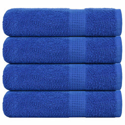 Handdoeken 4 st 50x100 cm 360 g/m 100% katoen blauw