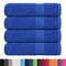 Handdoeken 4 st 50x100 cm 360 g/m 100% katoen blauw