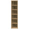 Cd-kast 21x20x88 cm bewerkt hout artisanaal eikenkleurig