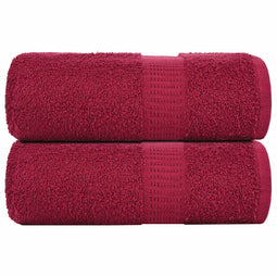Zeepdoekjes 2 st 30x30 cm 360 g/m 100% katoen bordeauxrood